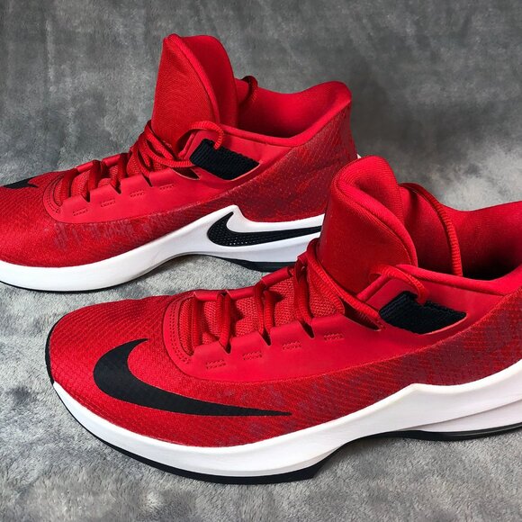 Nike Air Max Infuriate 2 Men's Sz 10.5 Red Basketball Sneakers Excellent Clean - Picture 4 of 7